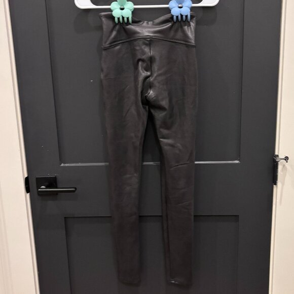SPANX Faux Leather Moto Leggings - Picture 3 of 3